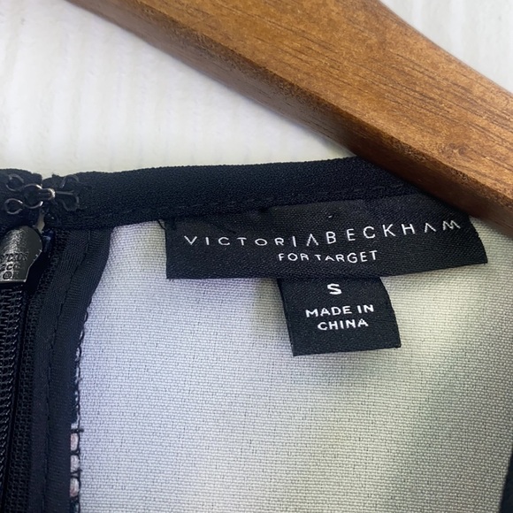 Victoria Beckham - Black Pressed Flower Dress Made For Target Size Small - Picture 6 of 11